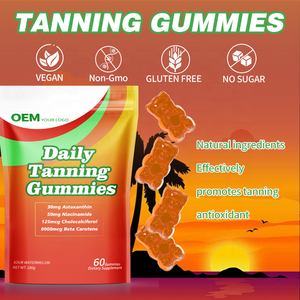 Gomitas Bronceadoras Diarias de Marca Privada OEM con Astaxantina, Licopeno, Citrato de Zinc y Vitamina D3 que Promueven una Piel Saludable - Product Image 5