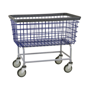 <span class=keywords><strong>Chariot</strong></span> <span class=keywords><strong>de</strong></span> blanchisserie commercial en métal chromé, panier <span class=keywords><strong>de</strong></span> rangement pour vêtements sales, 4,5 bushels - Product Image 3