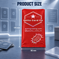 Sacs d'emballage personnalisés en aluminium holographique pour les paquets de boosters TCG