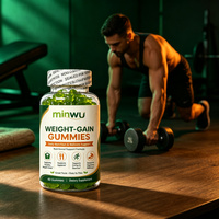 Gummies Prise de Masse Naturelles Faible en Gras et en Sucre pour Adultes – Stimulant d'Appétit pour la Prise de Poids