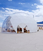 Tente de réception de luxe pour mariage, chapiteau de sol imperméable en PVC, tente d'événement pour salon professionnel, tente de camping extérieure, tente de glamping, dôme géodésique, tente hôtelière