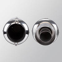 하이 퀄리티 유니버설 머플러 60mm 오토바이 머플러 배기 파이프 수정 범용 배기 스테인레스 스틸