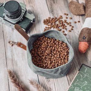 Bol d'alimentation étanche pour chien en toile cirée bols de voyages pour chiens bol d'eau pour aliments pour animaux de compagnie personnalisé - Product Image 6