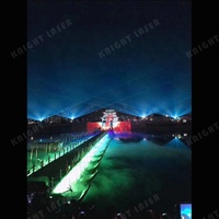 Projecteur laser 3D Knight 80 Watt pour extérieur, contrôle DMX, éclairage DJ, RGB