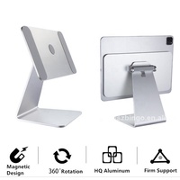 Support en aluminium pour tablette, ajustable, Rotation à 360 degrés, support magnétique pour Ipad, 12.9 Pro, 1 pièce