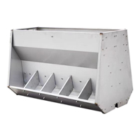 Machine d'allaitement pour porcs à température constante double face en acier inoxydable Mangeoire pour porcs Mangeoire à lait automatique pour porcelets Tétine
