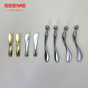 Espátula plateada para cosméticos, cuchara para maquillaje, cuchara de Metal de acero <span class=keywords><strong>inoxidable</strong></span>, espátula Cosmética/crema/mascarilla - Product Image 5