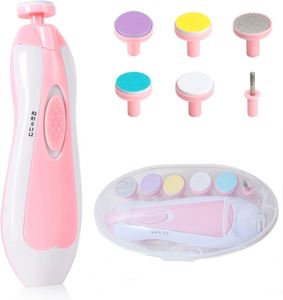 Custom Logo Baby <b>Nail</b> Trimmer Electric-6 in 1 Baby <b>Nail</b> Clippers Safe Baby <b>Nail</b> <b>File</b> Kit - Product Image 1