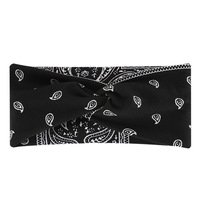 Bandeau torsadé style bohème à motif cachemire, accessoires capillaires quotidiens pour femmes, personnalisable directement de l'usine