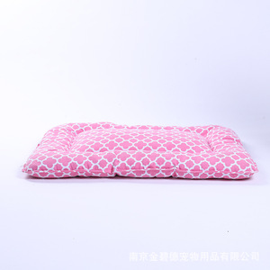 Dog <b>Bed</b> Mat Rectangle Sky Blue Polyester Fiber Fill For Small Medium Dogs Pet <b>Cushion</b> - Product Image 3