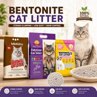 Arena para Gatos de Bentonita Ecológica, Libre de Polvo, Aglutinación Rápida, a Granel 5L-25L, Gato Island