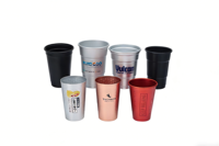 Gobelet réutilisable en aluminium OEM, changeant de couleur, pour fêtes, boissons froides, avec votre propre logo