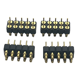 Spring Pogo Pin Connector Brass <strong>Contact</strong> 2.54mm Pitch Female H=2.5 2x05P Dip Type PCB Accessories Black Model - Product Image 5
