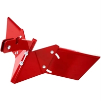 15683 Hiller-Furrower Kit Dent arrière Rototiller Attachement Acier allié Rouge 3in Profondeur de travail pour les cultivateurs de labour efficaces
