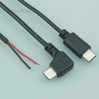 Câble d'alimentation USB C avec extrémité de fil nu de type C vers cordon étamé dénudé personnalisé PD 5v 9v 12v 15v 20v