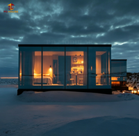 Maisonnette Préfabriquée de Luxe Européenne avec Miroir, pour Hôtels, Complexes Hôteliers, Glamping, Parcs, Hébergements de Vacances, Montagne, et Espaces de Détente avec Toilettes