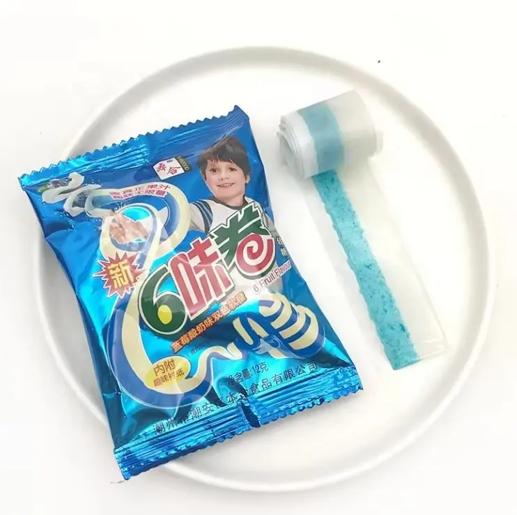 Blaubeeren-Joghurt-Geschmack Vitamin-C Gummibärchen gelee-Gummi-Rolle Großhandel-Süßigkeiten weiche Zuckerwitzer