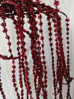 Ensemble de fleurs artificielles bordeaux personnalisées BF-DR01, toucher réel, pour la décoration d'événements de mariage en automne et en hiver
