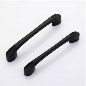 Hausgrip Classic Cheap Aluminum Kitchen Cabinet <strong>Drawer</strong> 96mm 128mm 160mm 192mm <strong>Matte</strong> <strong>Black</strong> Pull Handles - Product Image 1