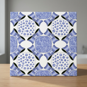 Vente en gros Production indienne Céramique 40x40cm Carreaux de sol numériques brillants 400x400mm Carreaux muraux numériques lumineux de haute qualité - Product Image 3