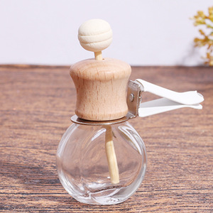 <span class=keywords><strong>10ml</strong></span> Leere Auto-Lufterfrischer-Duftflasche aus Glas mit Lüftungsclip - Product Image 2