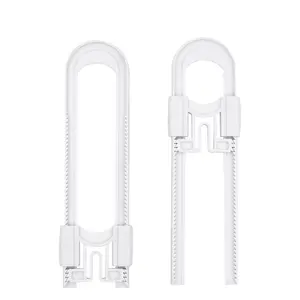 An toàn trẻ em trượt Tủ ổ khóa 2 gói bé bằng chứng knobs, xử lý, cửa ra vào, U hình dạng trượt chốt an toàn khóa - Product Image 1