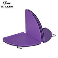 Tapis de pole dance pliable en quatre parties, PVC/cuir PU, mousse EPE, écologique, imperméable, épaisseur 6 mm, tailles et couleurs personnalisables, unisexe, sur mesure