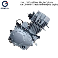 Nouveau moteur de moto 150cc 200cc 250cc monocylindre refroidi par air 4 temps, assemblage complet pour remplacement de moteur de moto