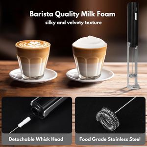 Kitchen Rechargeable Stainless Steel Hand Mixer <b>Egg</b> Beater Milk Frother Handheld Matcha Electric Whisk for Coffee - Product Image 6