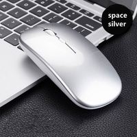 Mini souris LED sans fil USB optique rechargeable 2.4G pour ordinateur portable et PC-Silencieux en stock