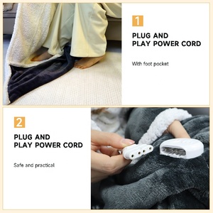 <span class=keywords><strong>Manta</strong></span> Eléctrica Portátil Personalizada, Calentador Rápido, <span class=keywords><strong>Manta</strong></span> Eléctrica Usable en Invierno - Product Image 5