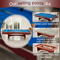 Table de billard professionnelle de luxe moderne multifonctionnelle pour tournois, plus de 30 ans d'expérience, populaire pour l'intérieur