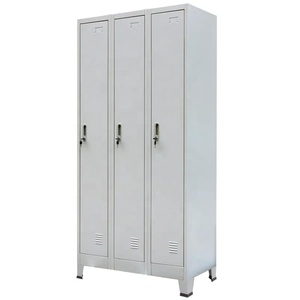 Giá Rẻ Nhà Máy Giá Hiện Đại Kim Loại 3-Cửa Quần Áo Lưu Trữ Locker Cho Hội Thảo Và Phòng Tập Thể Dục Sử Dụng Nhân Viên Công Nhân Tủ - Product Image 6