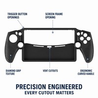 Étui de protection en silicone pour console de jeu portable, avec poignée diamantée et découpes intégrales, pour console de jeu PSP5