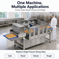Machine à découper les gâteaux à ultrasons personnalisable Wanlisonic, coupe-gâteau pour mousse, brownie, dessert, et transformation de snacks