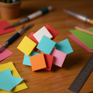 Basi Quadrate in Legno Ilan 3,5x0,3 Cm 12 Pezzi Materiali per Artigianato - Product Image 2