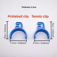 Nouveau support de balles de pickleball pour clôture de terrain de pickleball/tennis et accessoires de fixation pour pickleball/tennis, léger et portable (13g)