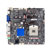 Carte mère Mini itx X86 HM55 HM65 HM86 Intel Core i3 i5 i7 Mini carte mère M.2 DDR3L mSATA RS232 Mini PC Nuc carte mère
