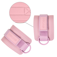 Ceinture de musculation rose MKAS, support de poignet, sangles de cheville, genouillère, sangles de gym, coussin d'épaule pour haltères, accessoires de fitness pour salle de sport