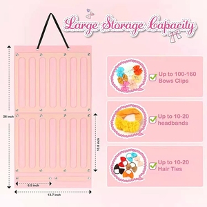 Stirnbänder Halter Organizer für Baby Mädchen Baby Bogen halter Organizer Baby Stirnbänder Halter Organizer für Tür schrank Wand - Product Image 5