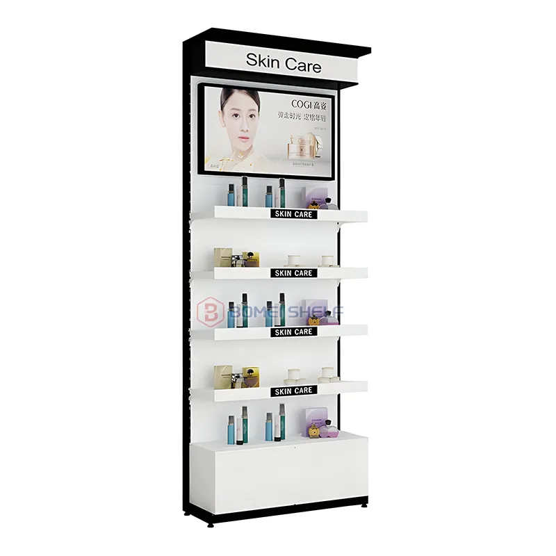 Factory customized shop display cabinet Boutique skin care shop cosmetics display shelf perfume cabinet for sale