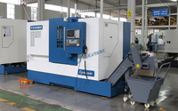 Tour CNC TCK56D Fanuc, centre de tournage robuste avec tourelle motorisée à broche unique et outils motorisés 220V