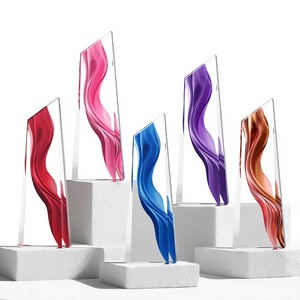 Trofeo de Cristal Creativo Personalizado, Premio de Competición, Medalla Autorizada por la Empresa, Conmemoración del Personal Destacado - Product Image 1