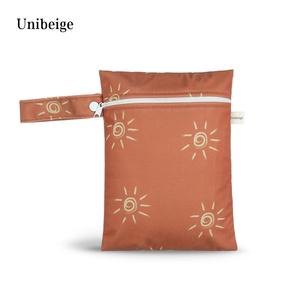 Kleine wasch bare Windeln Lagerung Organisieren Tasche Windel Kinderwagen Dry Tote Wieder verwendbarer Stoff Double Travel Water proof Wet Bag - Product Image 4