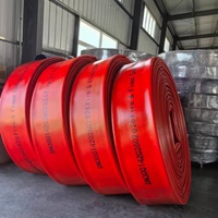 Tuyau flexible plat en TPU grand diamètre 4-12 pouces pour drainage et irrigation agricole, longueur 20-200 mètres, haute pression 16-20 bars