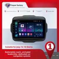 Autoradio multimédia Android 9 pouces avec GPS pour Jeep Renegade