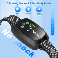 OEM ODM Maßgefertigtes Schockfreies Sicheres Wiederaufladbares Plastik-Hunde-Bellkontrollhalsband mit Ton & Vibration Training für Hunde