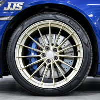 JJSEES Jantes forgées multi-rayons finition or brossé 5x112 5x114.3 5x120 18-24 pouces Jantes forgées personnalisées pour BMW Audi Tesla SUV