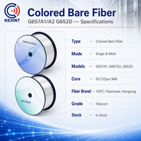 Cable de Fibra Óptica Monomodo y Multimodo KEXINT G657A1 G657A2 G652D, Colorido, sin Recubrimiento
