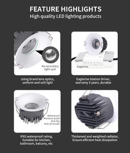 Foco LED Empotrable COB de 7w 12w 18w 25w, Índice de Reproducción Cromática Alto Ra92, Impermeable <span class=keywords><strong>IP65</strong></span> y Resistente al Aceite - Product Image 3